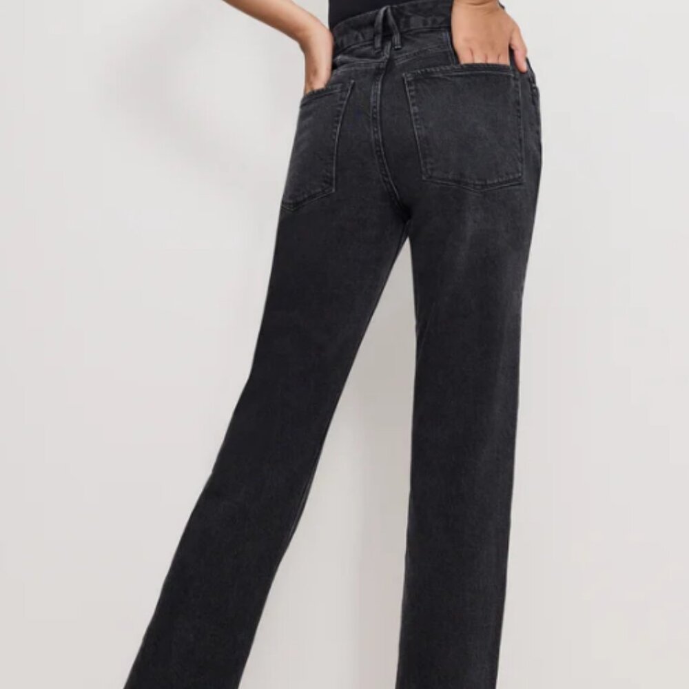 🖤💎 NWOT Good American Icon Straight Diamond Jeans- size 14 💎🖤 - Picture 6 of 12